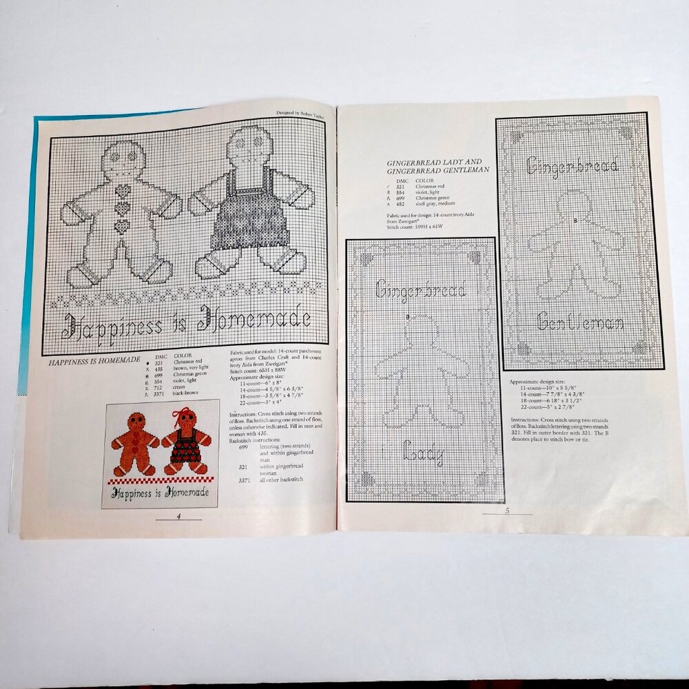 Christmas Counted Cross Stitch CountryStitch Magazine 13 Projects 36 Pages 1990 - Picture 4 of 9